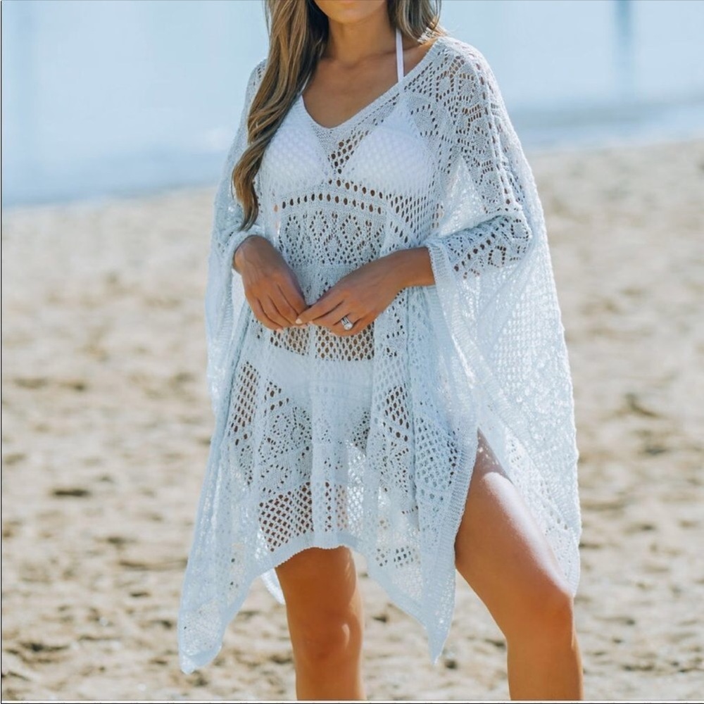 Open Knit Cover Up Tunic
